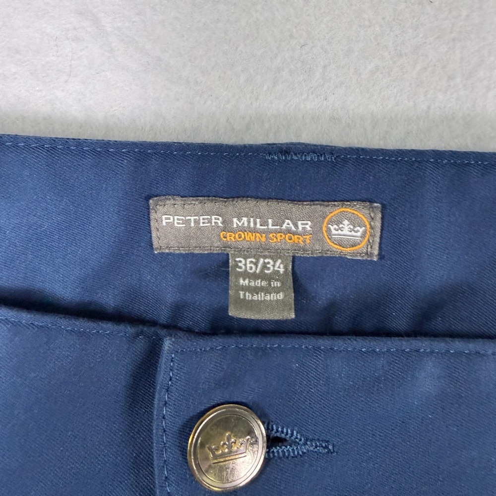LOT OF 2 Peter Millar Crown Sport EB66 Pants 36x25 Cropped Performance Bundle - Picture 3 of 14